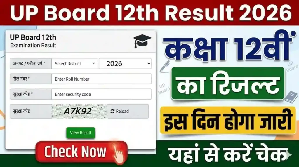 UP Board 12th Result 2026