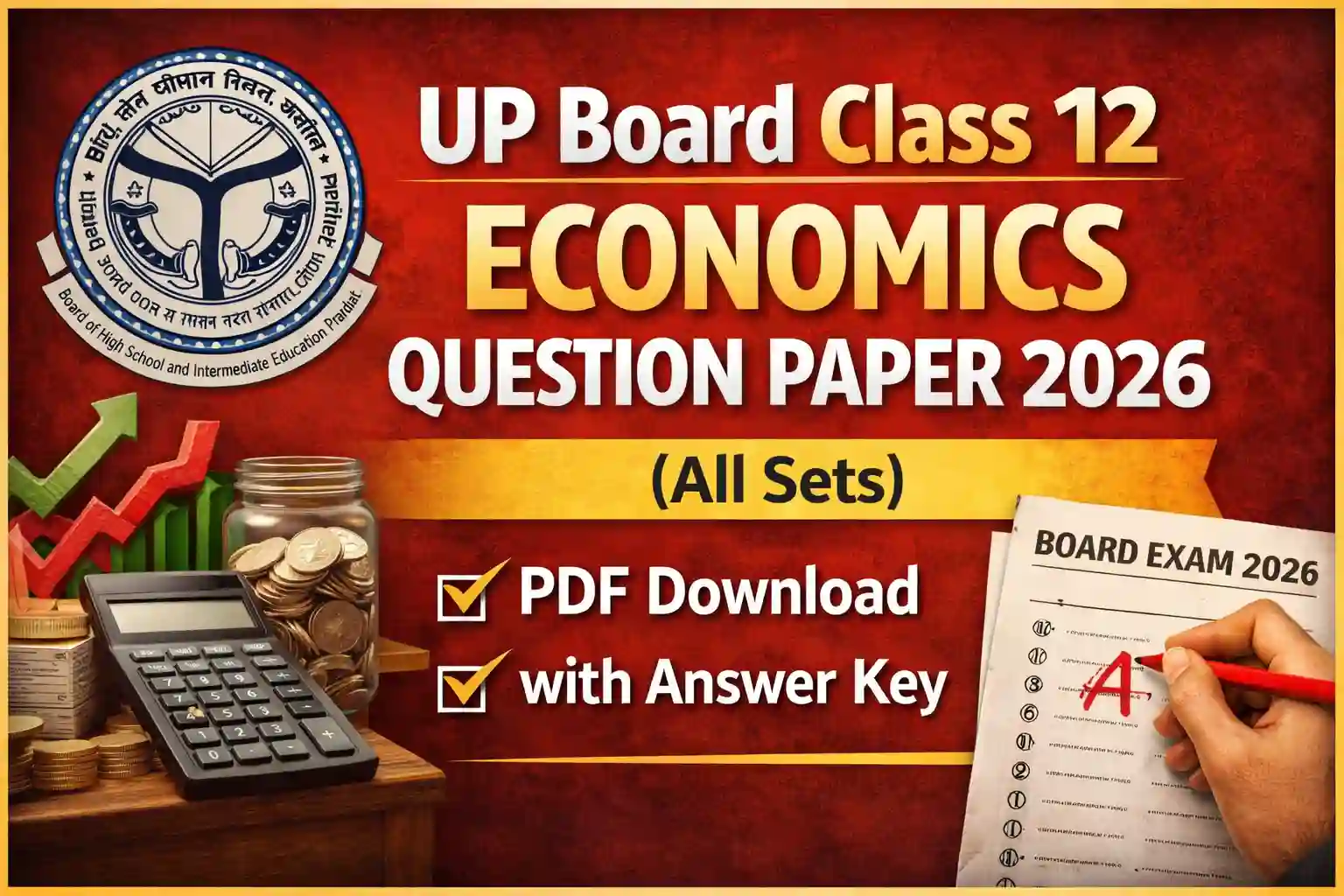 UP Board Class 12 Economics Question Paper 2026